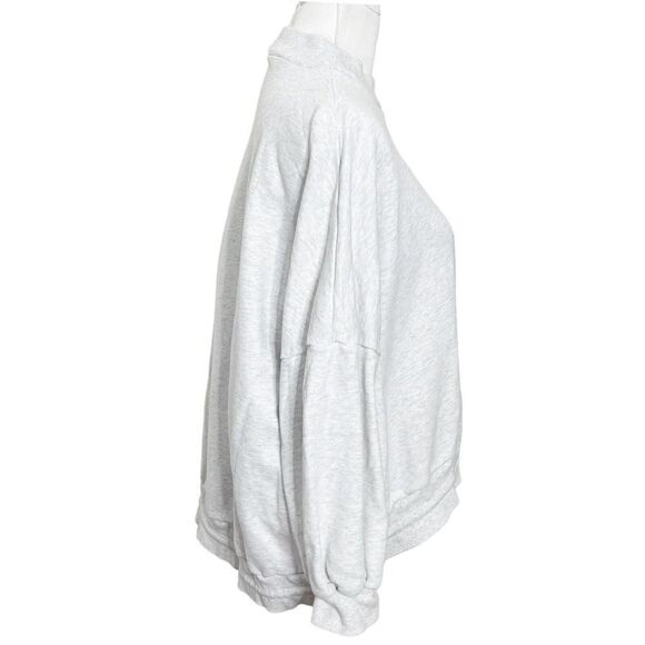 Nap Loungewear Oversized Pullover Sweatshirt Gray High Low Women’s Size Medium - Picture 5 of 15